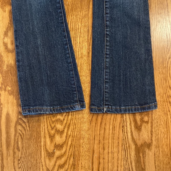 Womens Ghosts & Angels dark Wash low rise zippered pocket size 1 jean bootcut - Picture 2 of 9